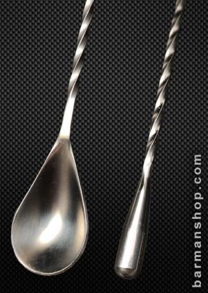 full twisted Bar Spoon 30cm long TEARDROP